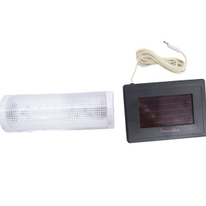 Solar Wall & Shed Light for Outdoor Use with 10 LEDs & Pull String