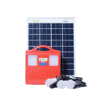 Solar DC Home Lighting System & Inverter with 60W DC Output, 3 LED Bulbs, Inbuilt Battery, Solar Panel & USB Chargers