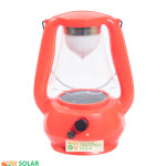 Solar LED Lamp cum Lantern with 360 degrees white LED lighting, Self Charging Mode, inbuilt battery & solar panel - 1 + 6 Modes