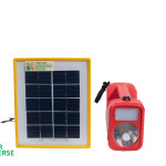 Solar Kisan LED Torch & Reading Light (2 Modes) - Weatherproof, Handy & Hybrid with Inbuilt Battery & 3W Solar Panel