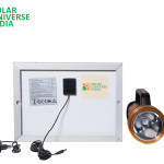 Search & Focus Solar Torch with inbuilt lithium battery & external Solar Panel (SUI)