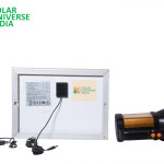 Search & Focus Solar Torch with inbuilt lithium battery & external Solar Panel (SUI)