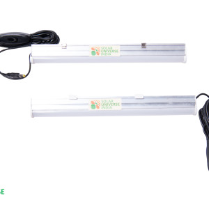 Solar Universe India DC LED tube 7W 12V with Wire & Switch for DC Home Lighting Systems & 12V Batteries - Set of Two Pieces