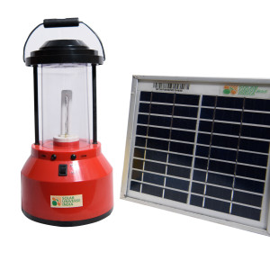 SUI MNRE Approved Solar CFL Lantern with inbuilt battery & external Solar Panel