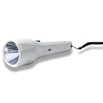 Solar LED Torch with 3W LED, Lithium Battery and AC/DC Charging - Rechargeable