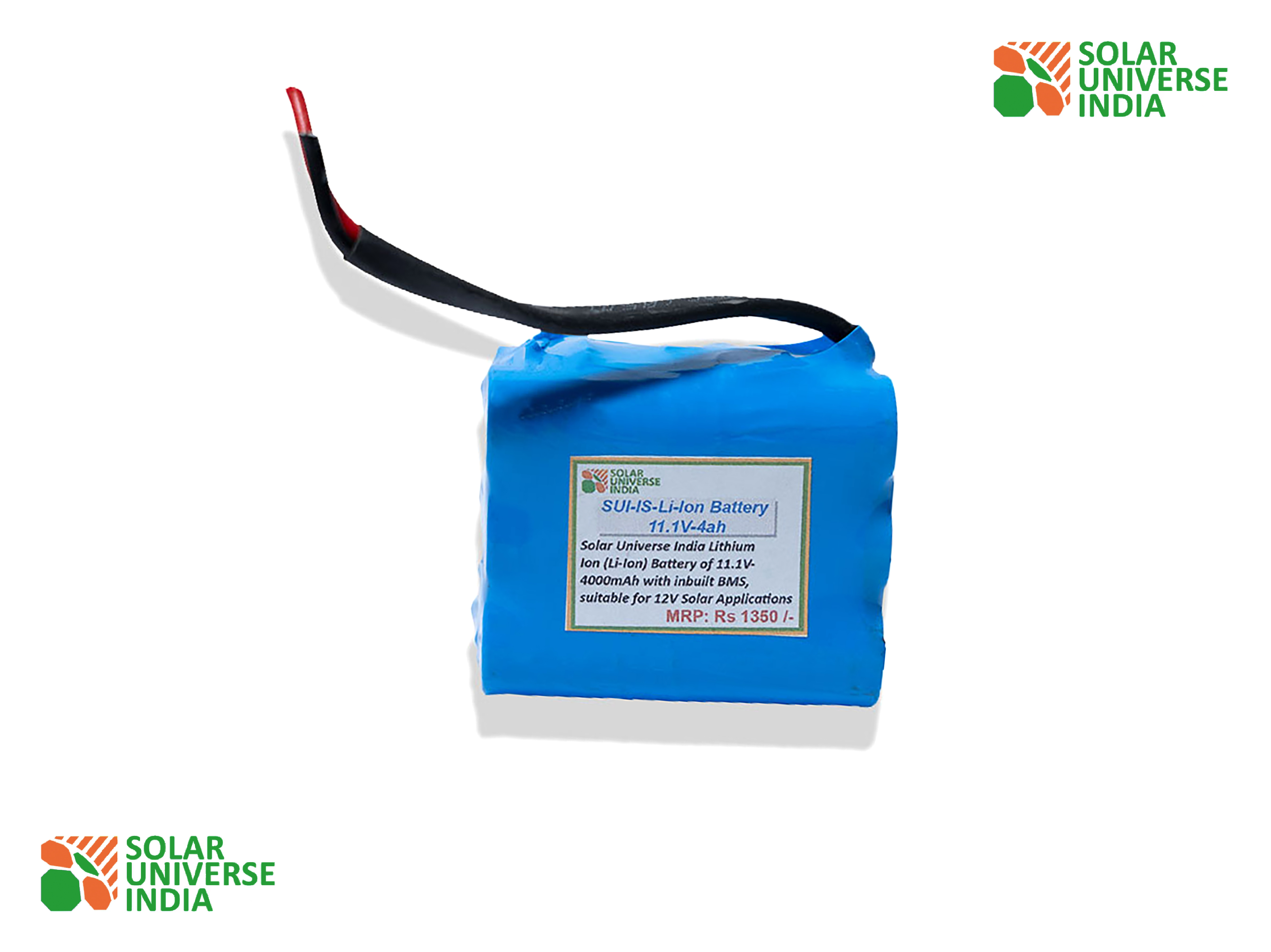 Lithium Ion Battery of 11.1V-4000mAh with inbuilt BMS, suitable