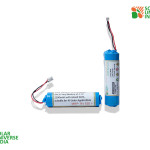 Lithium Ion Battery of 3.7V-2200mAh with inbuilt BMS, suitable for 4V Solar Applications