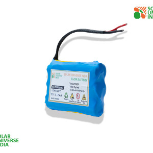 Lithium Ion Battery of 11.1V-2000mAh with inbuilt BMS, suitable for 12V Solar Applications