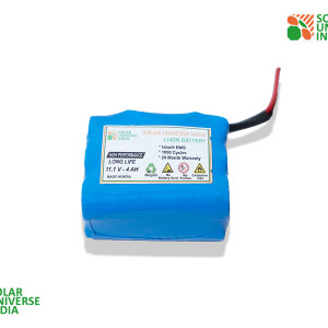 Lithium Ion Battery of 11.1V-4000mAh with inbuilt BMS, suitable for 12V Solar Applications