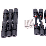 Solar Panel Mc4 Connectors (4 Pair, Black) SUI