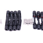 SUI Solar Mc4 Connectors (8 Pairs, Black)