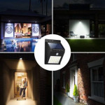 Solar Motion Sensor Wall Light for Outdoor Use with Multiple LEDs - Pack of 2 PCs