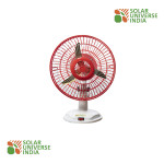 DC 12V Table Fan for Home Lighting & DC Solar System - 12 Inch, Plastic