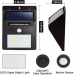 Solar - Motion Sensor Wall Light with 20 LEDs (SUI)