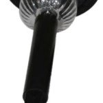 Vintage Garden Lamp (Plastic Weatherproof )With 8 LEDs, Inbuilt Battery & Solar Panel  (Black, 1-watt)