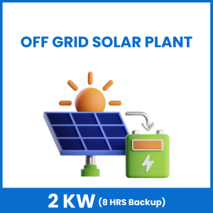 2 kW Off-Grid Solar System Kit (8HRS Backup) - Best for Homes, Shops and Commercial Premises