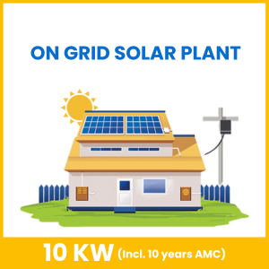 On-Grid Solar System (10kW) with 10 years AMC Support